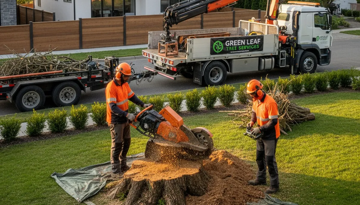Professional stump removal service in Columbus, OH clearing tree stumps safely and efficiently