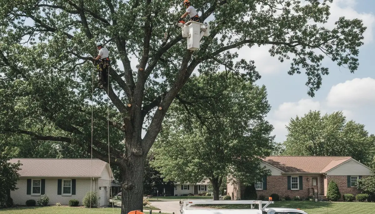 Professional tree removal service in Columbus, OH by treetrimmingcolumbusohio.com crew
